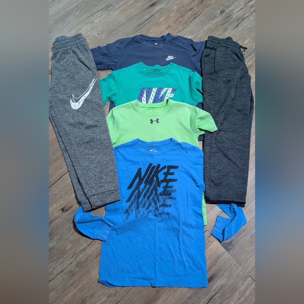 Nike & Under Armour Kids Tee Shirts And Joggers Bundle Lot
